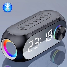 Hymark Bluetooth S8 Rgb Led Işıklı Dijital Saat Alarm Şarjlı Hopa