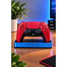 Veriqo 3d Ps5 Dualsense Uyumlu Oyun Kolu Standı Gamepad Tutucu Masaüstü Controller Standı Mavi