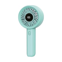 Feny Fn-f45 Yeşil Kademeli Ultra Sessiz Led Göstergeli Şarjlı 1800mah Turbo Mini El Fanı