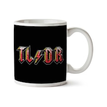 Too Long Didnt Read Acdc Logo İki Tarafı Baskılı Kupa Bardak Çok Renkli