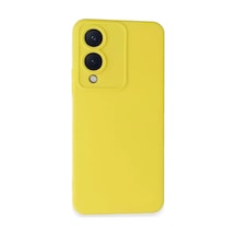 Vivo Y17s Uyumlu Kılıf Nano İçi Kadife Silikon - Sarı