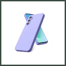 Bezos Samsung Galaxy S25 Fe Uyumlu Nano İçi Kadife Silikon - Lila Nhr