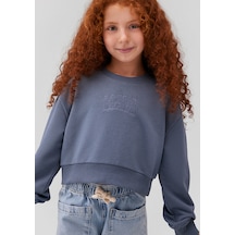 Mavi - Mavi Logo Baskılı Mavi Crop Sweatshirt 7s10078-70871 Mavi Mavi - Mavi Logo Baskılı Mavi Crop Sweatshirt 7s10078-70871 Mavi