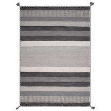 My Home Halı Trb-04 Gri İskandinav El Dokuma Kilim Gri