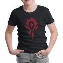 World Of Warcraft - Orc Siyah Çocuk Tshirt