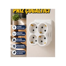 4 Çıkışlı Duvar Tipi Kablosuz Priz Çoğaltıcı Adaptör Diğer