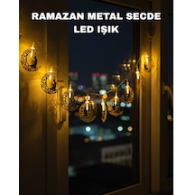 Dekoratif Ramazan Ay Işığı Secde Eden Adam Figürlü Renkli 38989972