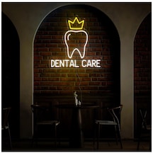 Twins Led Dental Care Yazılı Ve Şekilli Neon Tabela Beyaz Model:model:64513366