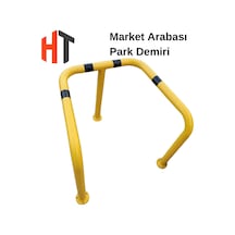 Market Arabası Park Demiri , Alışveriş Arabası Sabitleme Demiri 100 X 75 X 60 Cm
