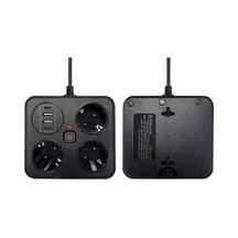 La Boom Akım Korumalı Anahtarlı Priz - 3x Priz - 2x Usb - 2x Type-c - 2 Mt Kablo Hızlı Şarj Özellikli Siyah