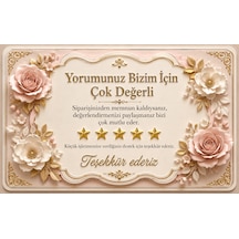 3d Tasarım İşletme Yorum Kartı Sipariş Teşekkür Kartı