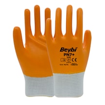 Beybi Nitril Pn7+ Tam Kaplı Sarı Eldiven No:10