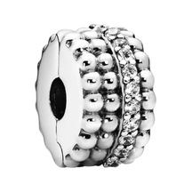 Nur Silver Taşlı Durdurucu Gümüş Charm Nur-bl00252