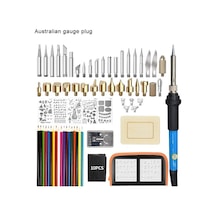 Pyrography Aracı Ahşap Çalışma Yanan Kalem Seti 60w Havya Keski Ucu