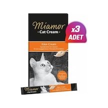 3 Adet - Miamor Cream Peynirli Sıvı Kedi Ödülü 5x15 Gr