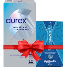 Durex Yok Ötesi Ekstra İnce Ekstra His 10'lu Prezervatif + Humanlife 5 Gr X 10 Doğal Kayganlaştırıcı Jel Lubricant