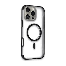 Joko - 253 - Apple iPhone Uyumlu 16 Pro Max Hilton Magsafe Kapak - Edntrend - - Siyah Sıyah
