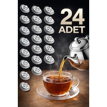 24 Adet Pratik Çaydanlık İçi Çay Süzgeci Demlik Süzgeç Söktak Metal Diğer