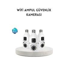 Ampul Tipi Wifi Kamera 2mp Lensli Full Hd Görüntü Ve Akıllı Hareket Algılama Kopya