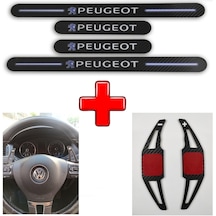Peugeot 307 Uyumlu Carbon Kapı Eşiği + F1 Kulakçık (550932436)
