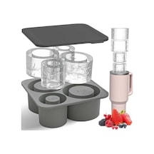 Kapaklı Ve Hazneli Silikon Buzluk, Termos İle Uyumlu, 20, 30, 40 Oz Termos İçin, Viski, Kokteyl Ve Kahve İçin
