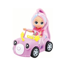 Sunman Oyuncak Bebek Ve Mini Arabası - Lila Standart