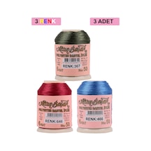 3 Adet Altınbaşak Oya Ve Dantel İpi 20 Gr - Royaleks - No: 646 - 466 - 367