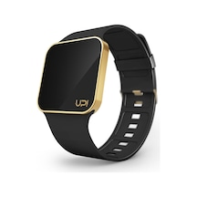 Upwatch İsim Yazılabilir Upgrade Matte Gold And Black Strap Unısex Kol Saati