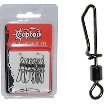 Captain 5027 Kilitli Klips Speed 10lu Paket Black Nikel