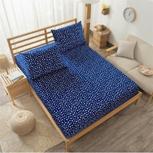 Tek Kişilik Lacivert Lastikli Çarşaf 100x200