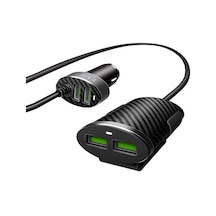 Mobilefix Zr-c502 2+2 Araç Şarj Seti - Siyah Siyah