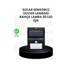 Mey İthalat Su Geçirmez Ip65 20 Led Solar Sensörlü Bahçe Ve Veranda Aydınlatma