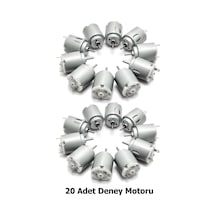 Dc Motor 3v-6v Mikro Hobi Motoru Deney Robotik Proje Oyuncak Araba Motoru Küçük Güçlü Motor 20adet
