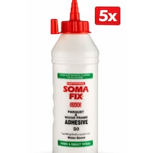 5 Adet Somafix Ahşap Tutkalı Parke Yapıştırıcı Iskelet Tutkalı D3 500gr