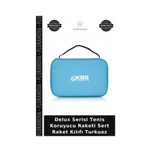 Delux Serisi Tenis Koruyucu Raketi Sert Raket Kılıfı Turkuaz Açık Mavi