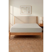 Valeron %100 Pamuk Saten Tek Kişilik Lastikli Çarşaf 120x200 Cm Bej