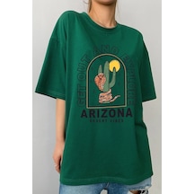 Uyguntarz Unisex Arizona Baskılı T-shirt Yeşil
