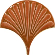 Armada Çini 17x17 Cm Karamel İstiridye Balık Pulu Desenli Çini