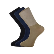 Bgk Unisex 3 Çift Diyabet Şeker Çorap Renkli Çok Renkli