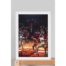 Stephen Curry Michael Jordan Çerçeveli Tablo - Basketbol Nba Posteri Tablo