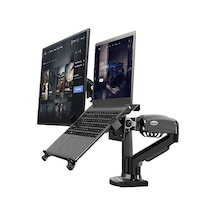 Ergoflex NB F160L Amortisörlü 17"-27" Monitör Tutucu ve 10"-17" Laptop Standı