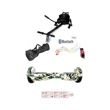 Elektrikli Kaykay Scooter Akıllı Denge Hoverboard + Hoverkart + Çanta Full Ledli Extrem Paket D07