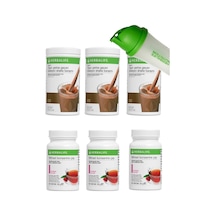 Shake 3 Adet Çikolata + Çay 3 Adet Ahududu + Shaker Hediye