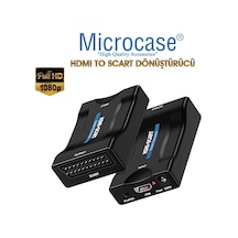 Microcase Hdmı To Scart Dönüştürücü Adaptör Siyah - Al2620