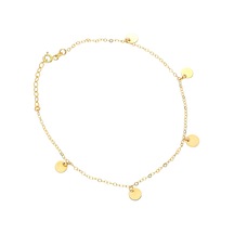 Glorria Altın Plaka Halhal Çok Renkli