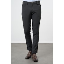 İmza Koyu Antrasit Düz Gabardin Esnek 5 Cep Slim Fit Casual Pantolon 1003245161 Koyu Antrasit