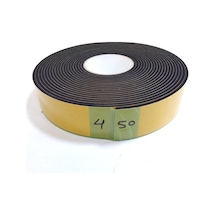 Kapı Pencere Bandı Yapışkan Kapı Pencere Süngeri Epdm-4Mmx50Mm-Siyah-10 Metre