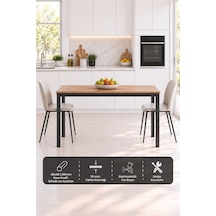 Sehpol Balkon Masası 120x45x73 Cm Antrasit - Atlantik Çam