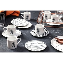 Porland Sidereal 6 Kişilik Kahve Fincan Takımı 90cc 12 Parça Porland Sidereal 6 Kişilik Kahve Fincan Takımı 90cc 12 Parça