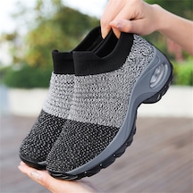 Cbtx Çorap Spor Ayakkabı Kadın Yürüyüş Ayakkabısı Hava Yastığı Rahat Koşu Ayakkabısı 001